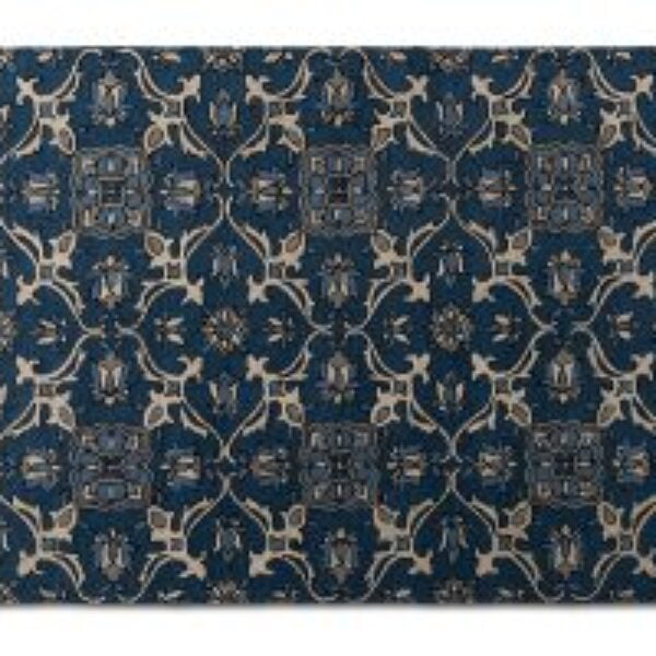 Panacea Modern and Contemporary Blue Hand-Tufted Wool Area Rug