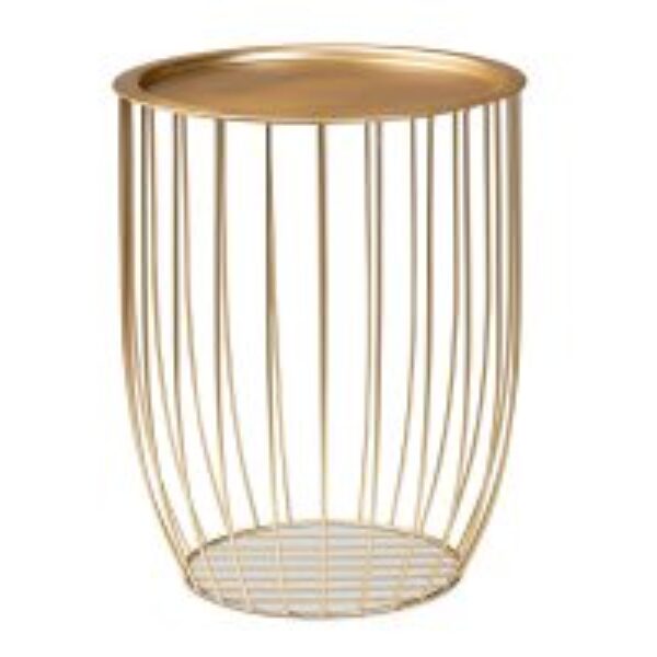 Mabon Modern and Contemporary Gold Finished Metal End Table