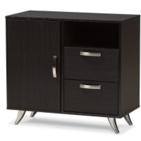 Warwick Modern and Contemporary Espresso Brown Finished Wood Sideboard