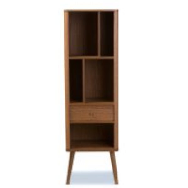 Ellingham Mid-century Retro Modern 1-drawer Sideboard Storage Cabinet Bookcase Organizer