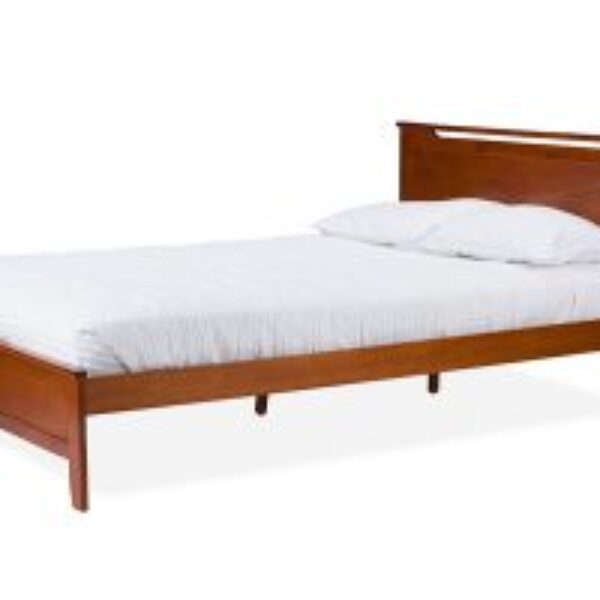 Demitasse Brown Wood Contemporary Twin-Size Bed