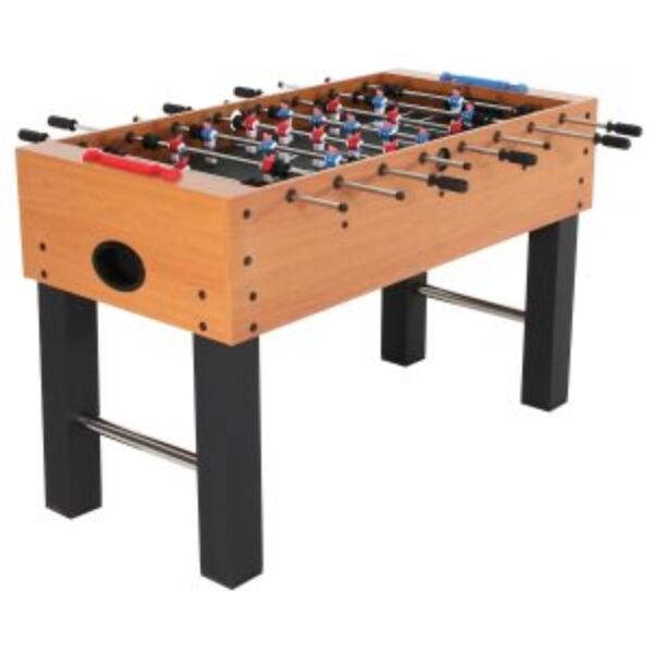 Classic Foosball Table with Abacus Scoring and Internal Ball Return