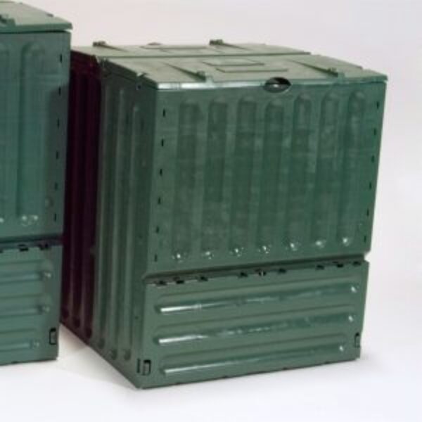 Outdoor Composting 110-Gallon Composter Recycle Plastic Compost Bin - Green