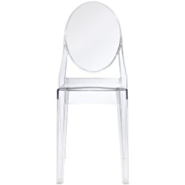 Stackable Clear Acrylic Dining Chair for Indoor or Outdoor Use