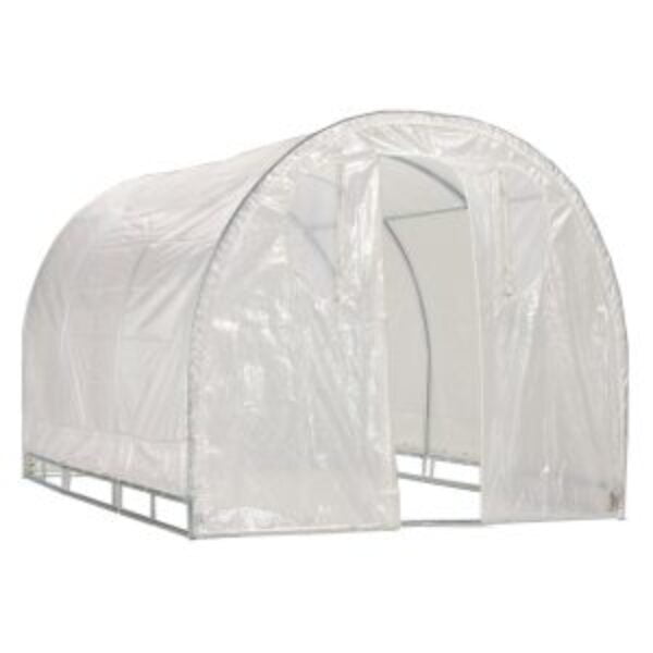 Polytunnel Hoop House Style Greenhouse (8' x 8')