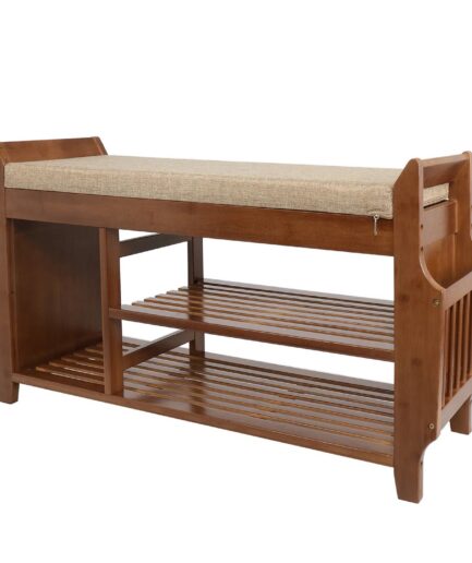 The Solid Wood Shoe Rack Storage Bench